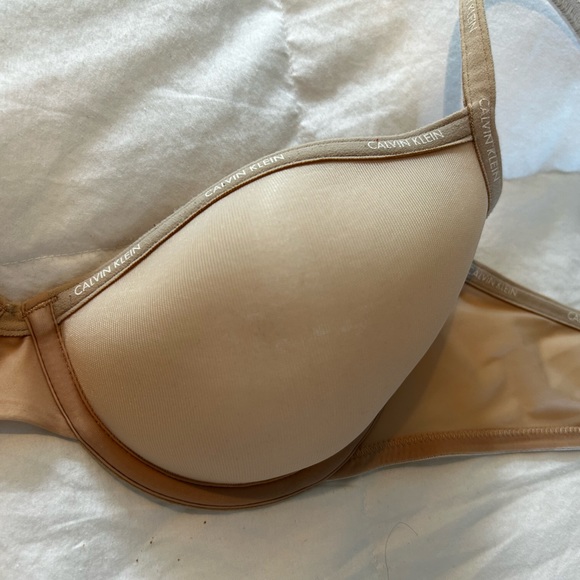 2 for 1-item. Calvin Klein-Sheer Lightly Lined Demi Bra 36B excellent condition. - Picture 2 of 3